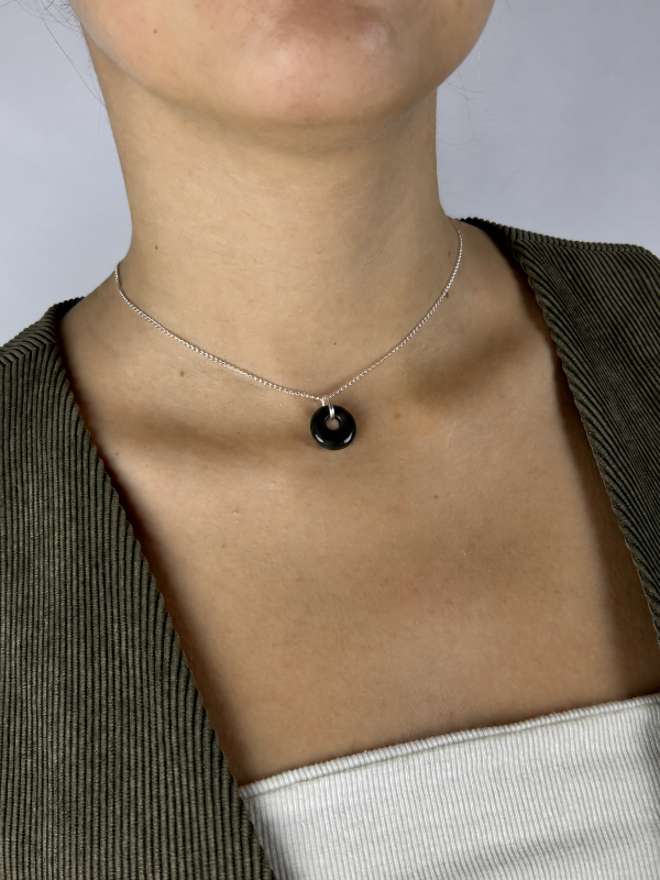 Producto - CADENA DE PLATA CON PIEDRA NATURAL 0415