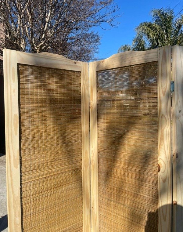 Producto - Biombo junco curvo