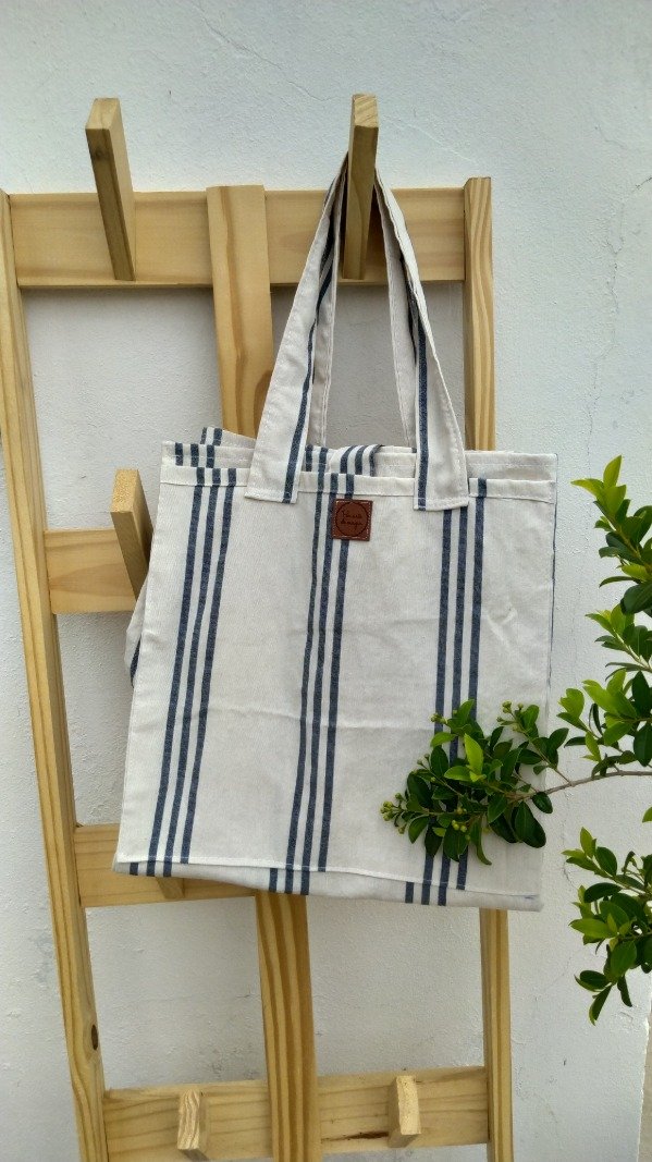 Producto - Bolso lona azul