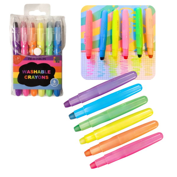 Producto - Crayones neón x6