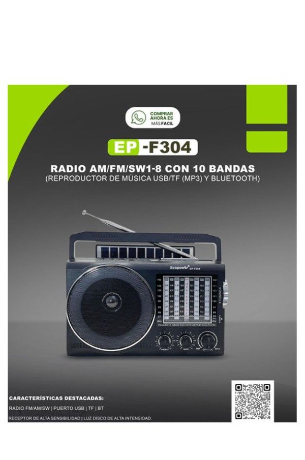 Producto - Radio Ecopower ep-f304