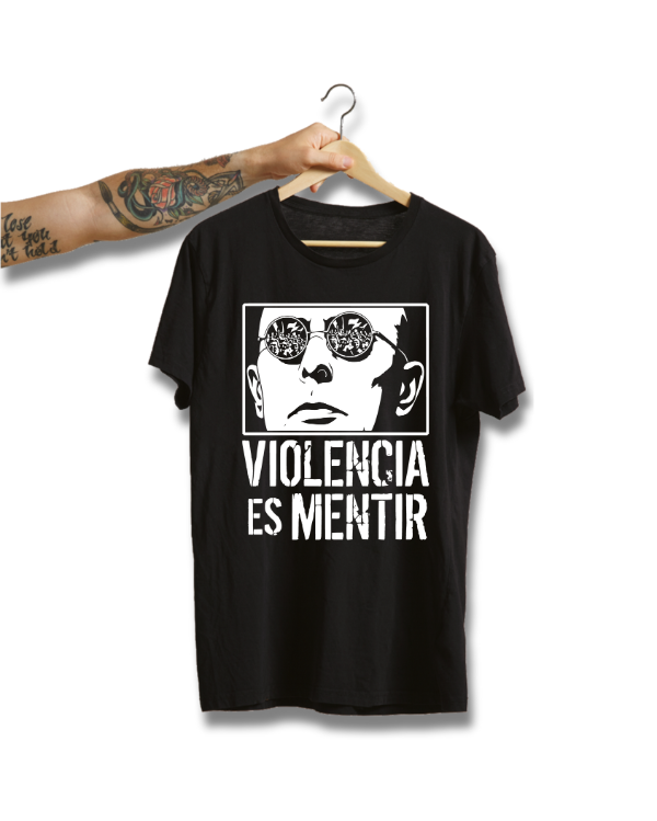 Producto - REMERA VIOLENCIA ES MENTIR + PILUSO DE REGALO - 0