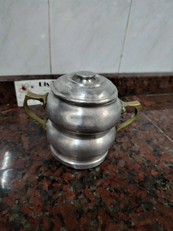 Producto - Azucarera aluminio con asas de bronce