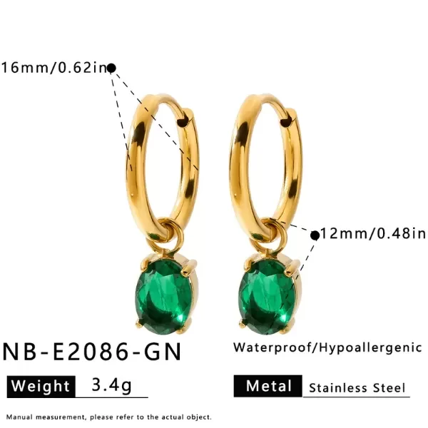 Producto - Aros Gemma Verde - 3