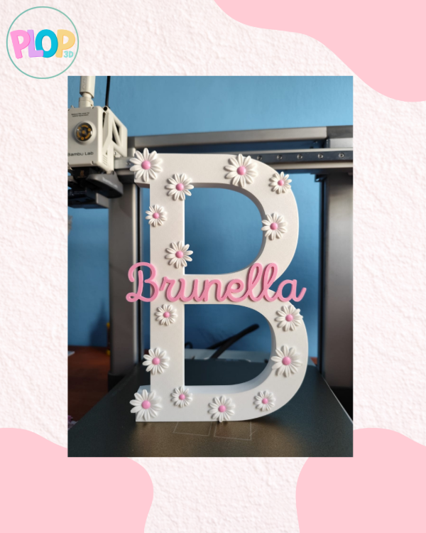 Producto - Letra DECO/CENTRO DE MESA Margaritas 25cm