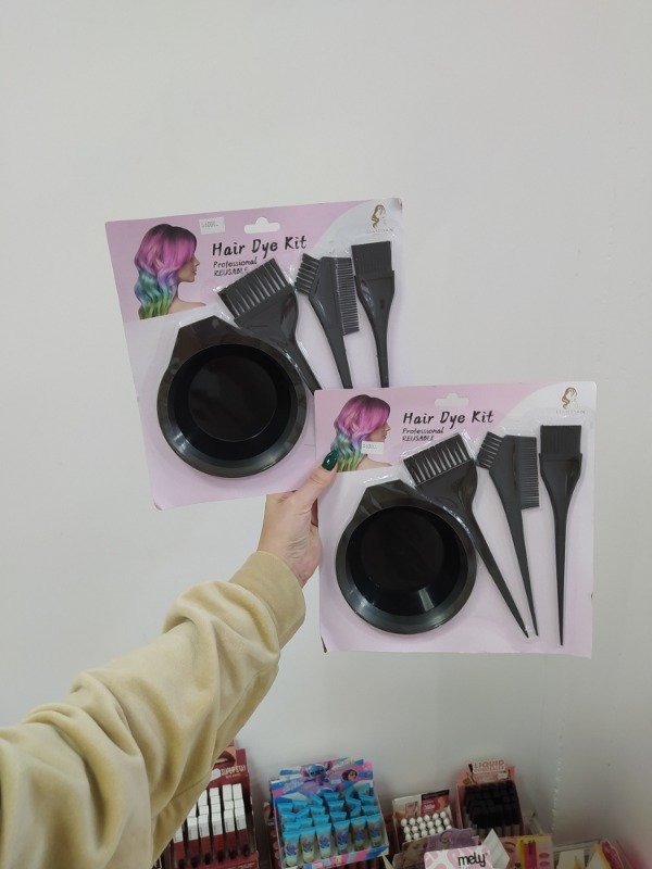 Producto - Set pinceles con bowl para teñir