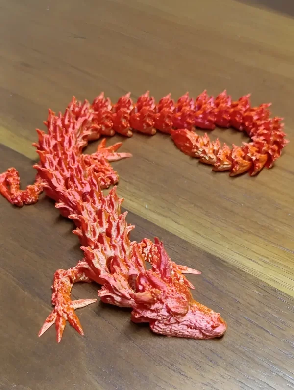 Producto - Dragon Articulado Estilo Fuego - 35cm