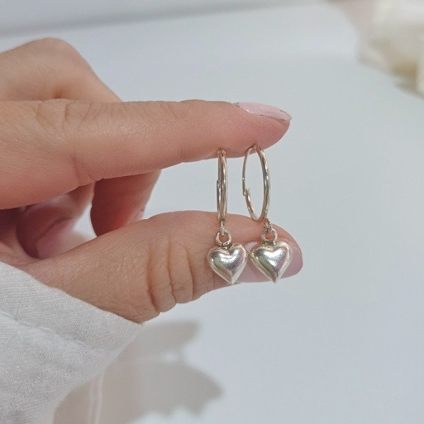 Producto - PAR DE AROS LOVELY PLATA 925