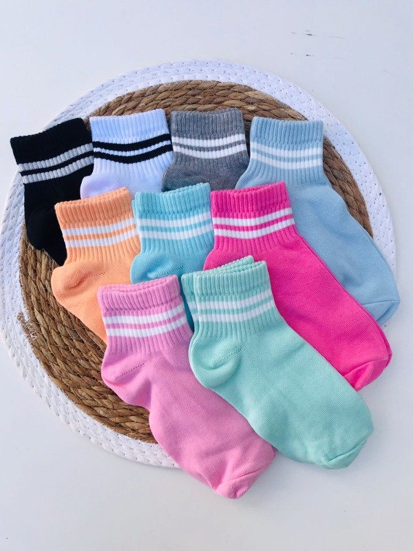 Producto - Docena Soquetes Sport Old School Surtido