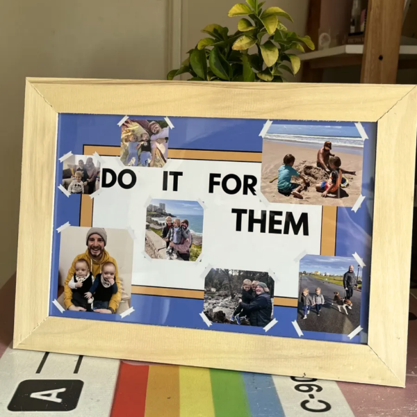 Producto - Do It For Her / Him / Them Cuadro personalizado con marco y vidrio