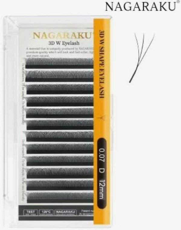 Producto - Pestañas NAGARAKU tecnológicas 3D W 0.07D 12mm