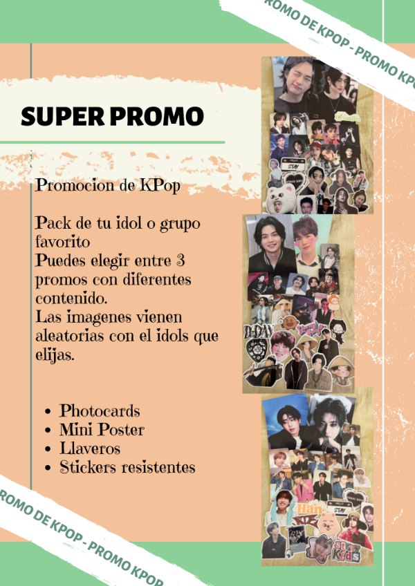 Producto - Box de Photocards/ Mini Poster/ Stickers/ Llaveros