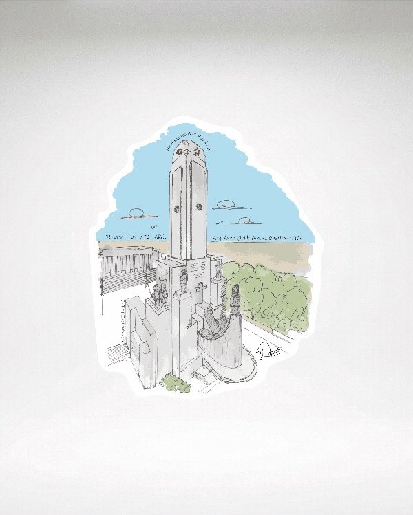 Producto - Vinilo Mate - Monumento a la Bandera Rosario Sta Fe