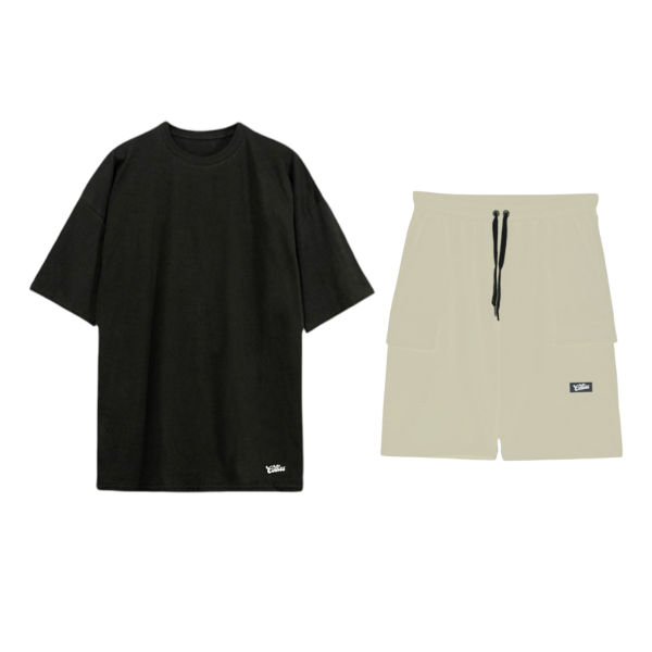 Producto - CONJUNTO CARGO - NEGRO/BEIGE