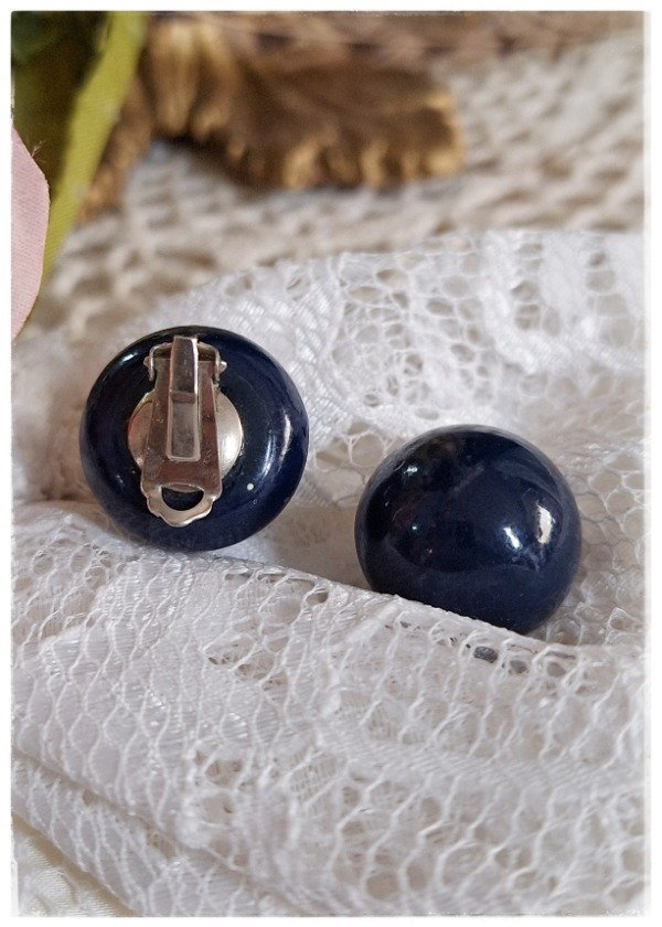 Producto - Aros redondo Azul oscuro