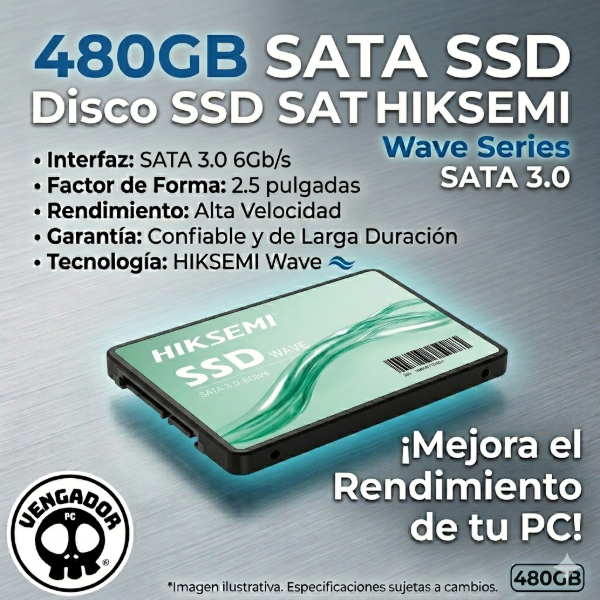 Producto - Disco SSD HIKSEMI 480Gb Wave S SATA
