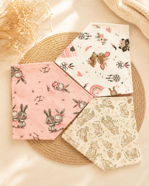Producto - PACK 3 BABEROS BANDANA CON PLASTICO ATRAS - 7