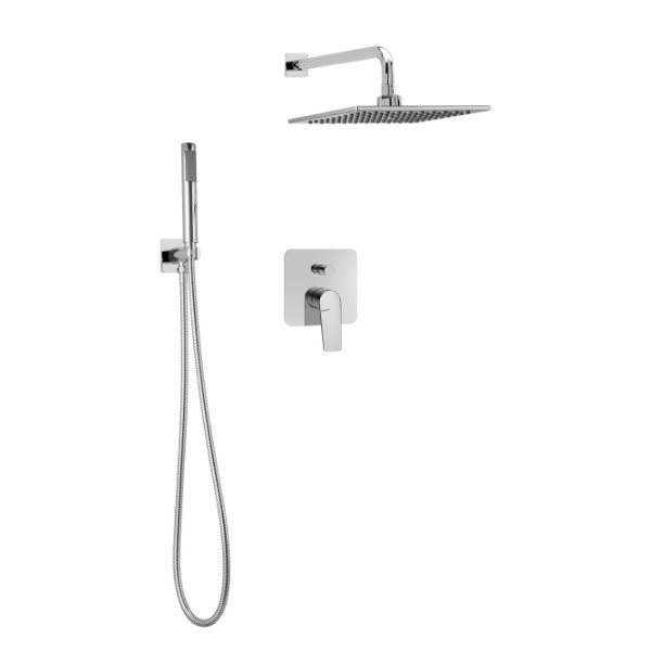 Producto - Línea Wave Cromo Ducha Monocomando con Duchador de Mano