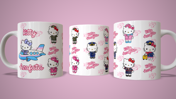 Producto - Plantilla para taza de Hello Kitty Profesiones - 1