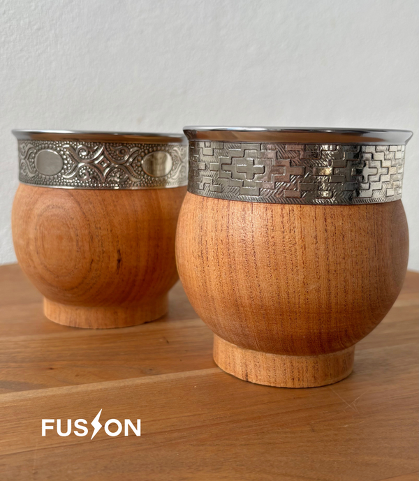 Producto - Mate Imperial de Algarrobo - Virola de Acero + Alpaca