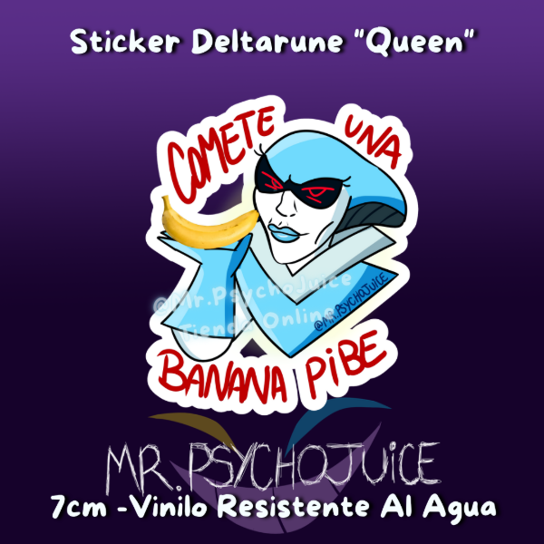 Producto - Sticker Deltarune "Queen"