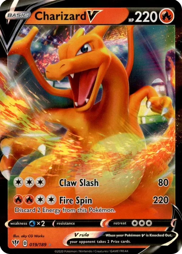 Producto - Charizard V - 019/189 - Darkness Ablaze - Holo