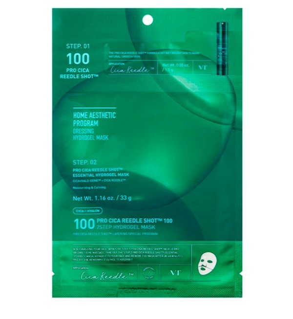 Producto - VT COSMETICS Pro Cica Reedle Shot 100 2-Step Hydrogel Mask 2 pz