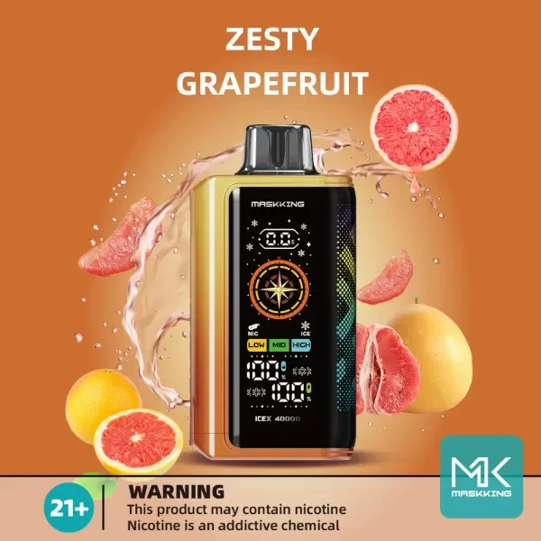 Producto - MASKKING ICEX 40K SABOR ZESTY GRAPEFRUIT (POMELO)