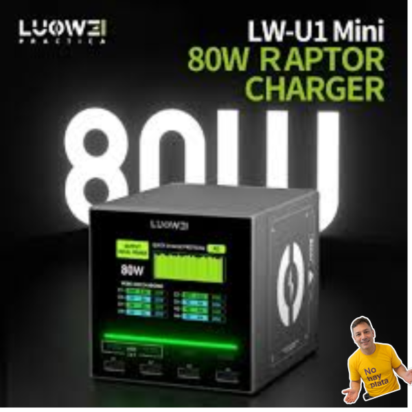 Producto - Cargador Multipuerto Luowei U1 mini 80w (no inalambrico)