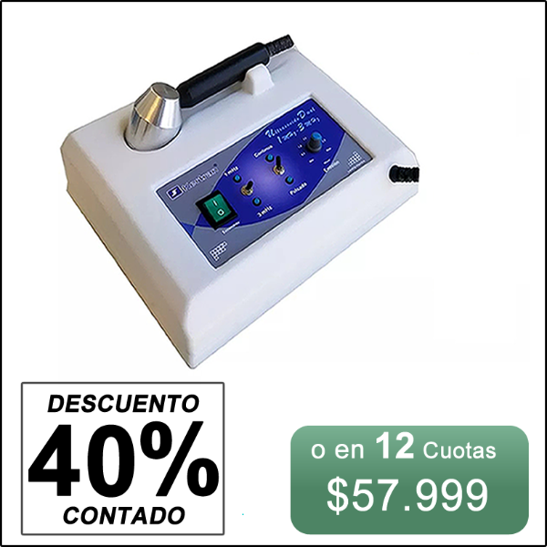 Producto - Ultrasonido DUAL, 1 Y 3 mhz Marca Kertan, Kinesiologia/Dermatología Cavitación
