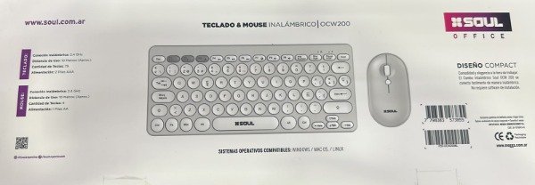 Producto - Combo Teclado + Mouse SOUL OCW200