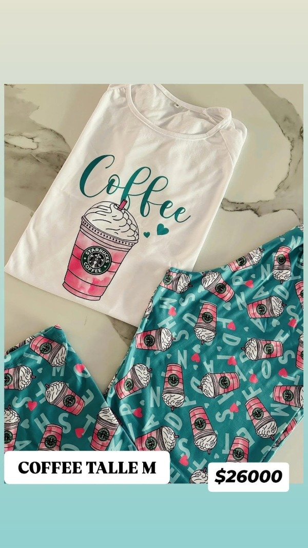 Producto - Pijama coffe talle M