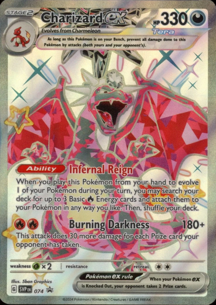 Producto - Charizard ex Paldean Fates Tins Promo SVP074