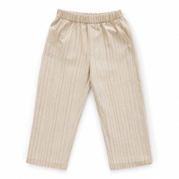 Producto - Pantalon lino con lurex beige