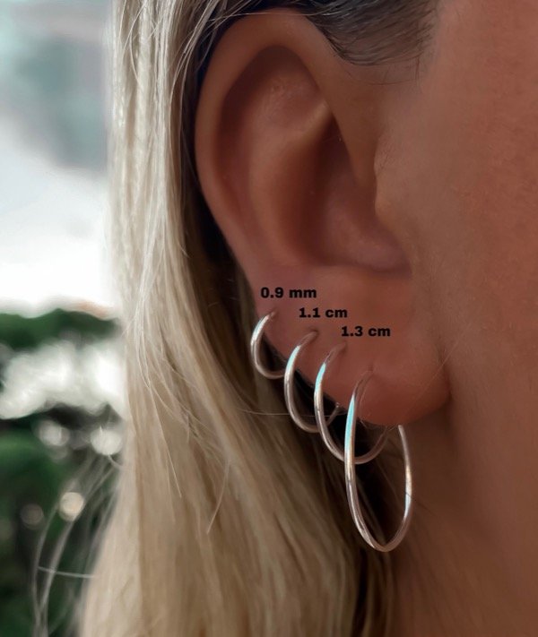 Producto - Argollas Classic Solitarias Plata 925