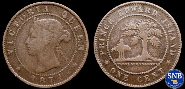 Producto - Isla del Príncipe Eduardo - 1 Centavo (1871) KM #4 [VF] - Norteamérica Británica