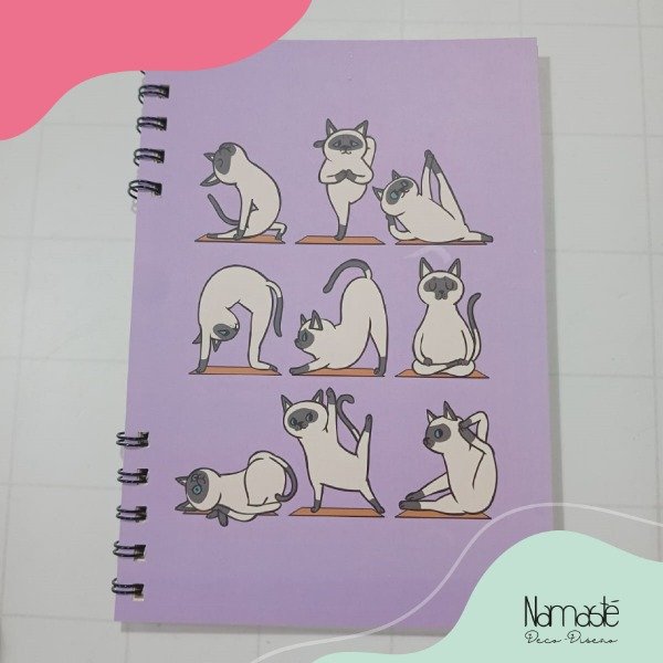 Producto - Cuaderno planificador Yoga gatos