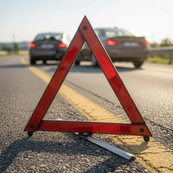 Producto - Baliza Triangular Reflectiva de Emergencia para Auto con Estuche
