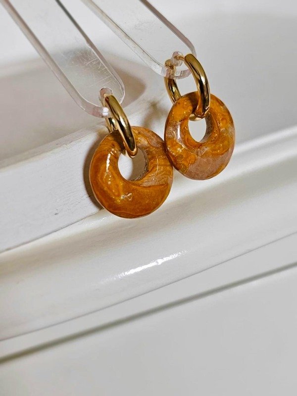 Producto - Argollas Marrón Mendoza