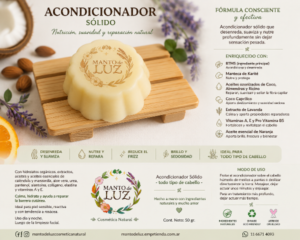 Producto - BAÑO DE CREMA / ACONDICIONADOR CAPILAR SÓLIDO