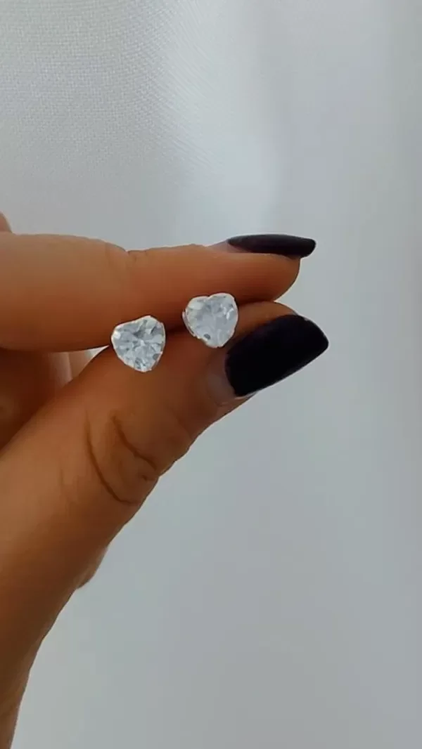 Producto - Aros CUBIC corazón