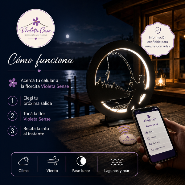 Producto - Velador Pescador con Violeta Sense - 1