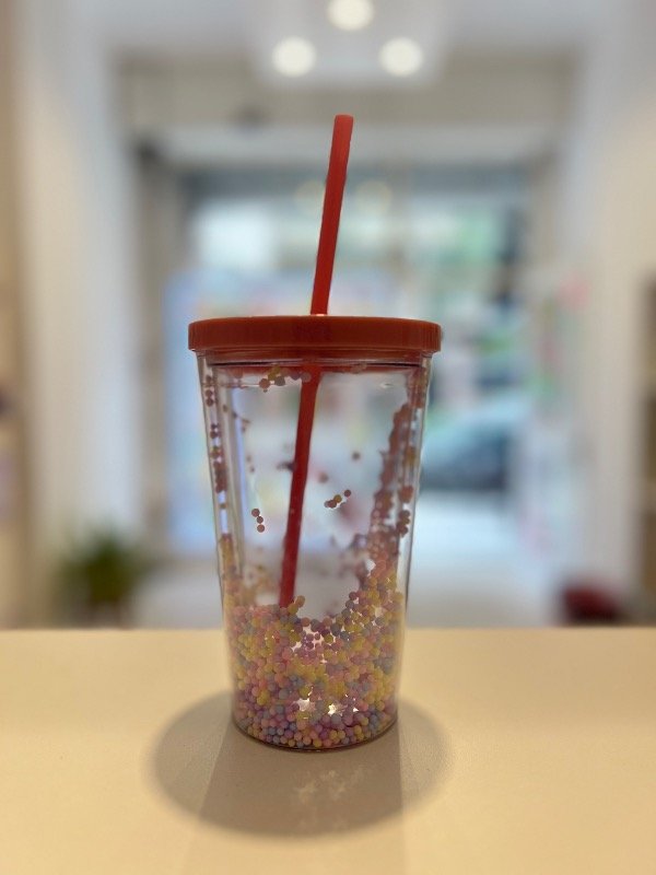 Producto - Vaso pelotitas rosa