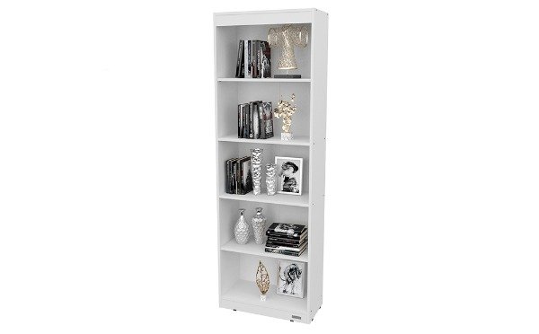 Producto - Bliblioteca 5 estantes blanca