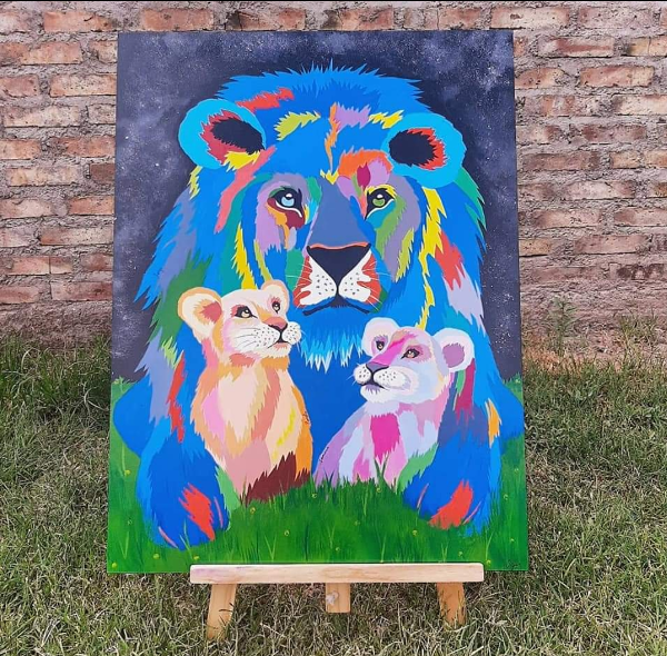 Producto - LEON Y SUS CACHORROS POP ART - 0