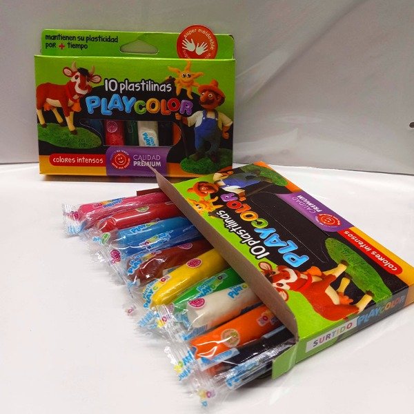 Producto - PLASTILINA PLAYCOLOR SURTIDA x10u.