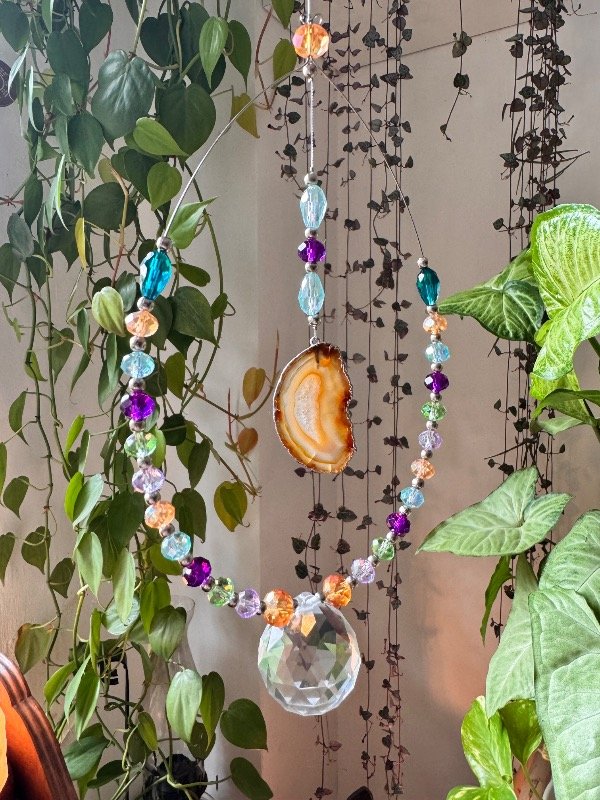 Producto - Atrapasol gota extra grande con piedra Ágata natural