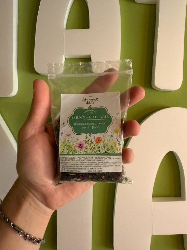 Producto - Jardin de la alegria Blend de té 25gr Los Caminos del Té