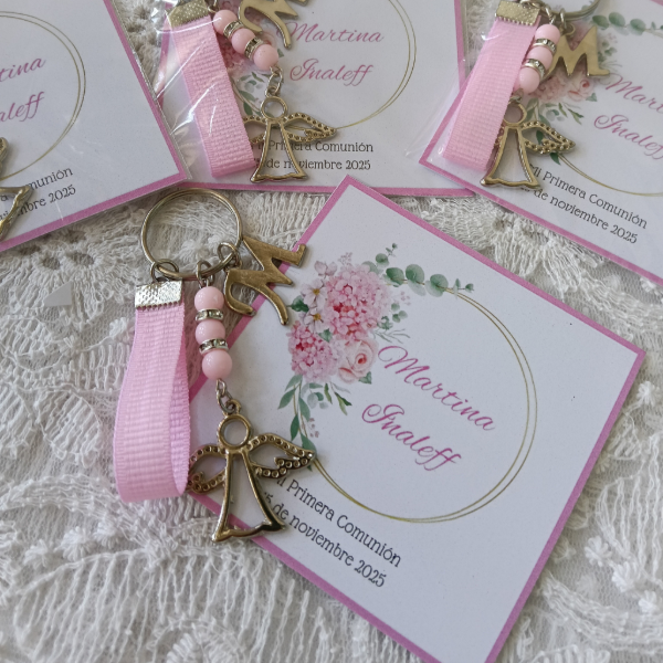 Producto - LLavero Angel  mas tarjeta personalizada