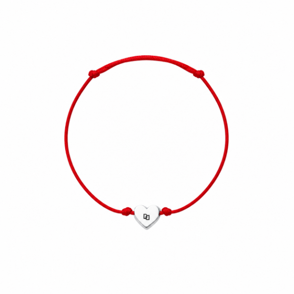 Producto - Pulsera Hilo Rojo con Corazón de Plata
